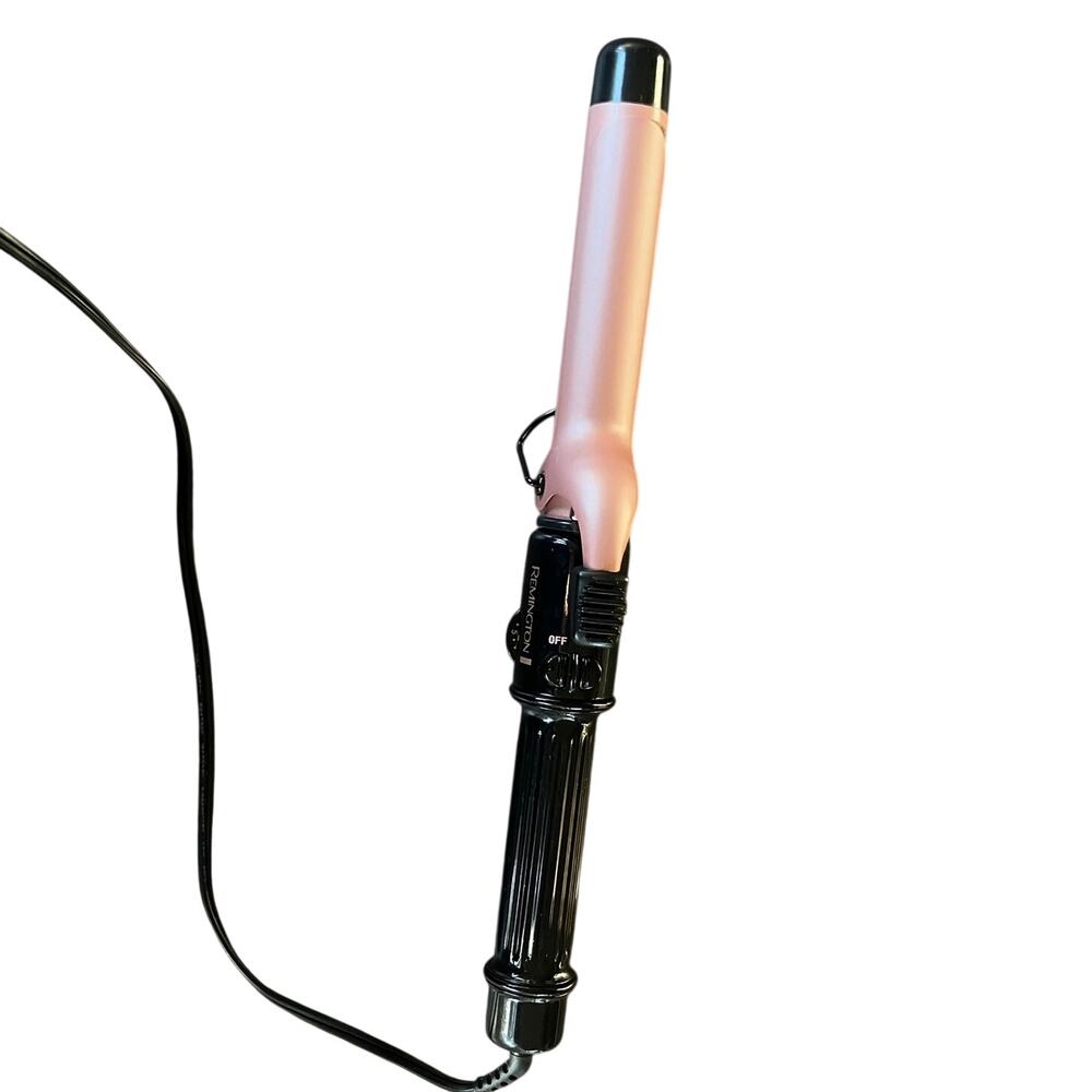 RemingtonRose Gold Ceramic Curling Iron Adjustable Heat Hair Styling Tool Black